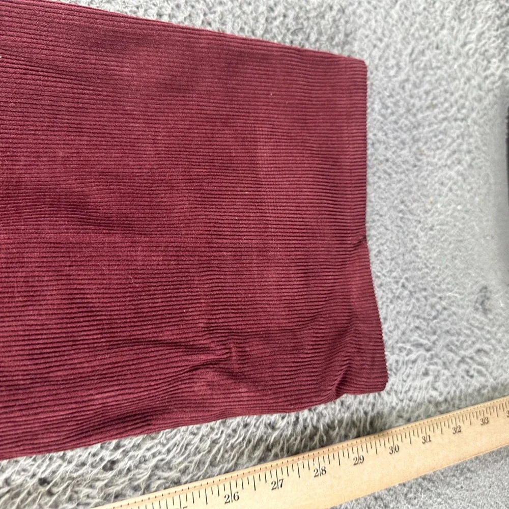 Jack Wills Pant Womens 36x30 Red Cotton Corduroy Chino Straight Preppy Business